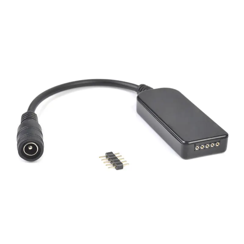 Black Bluetooth мини RGB светодиодный контроллер светодиодный диммер RGB контроллер Регулируемый 3528 домашний декор универсальный пульт дистанционного 5050 - Цвет: Black