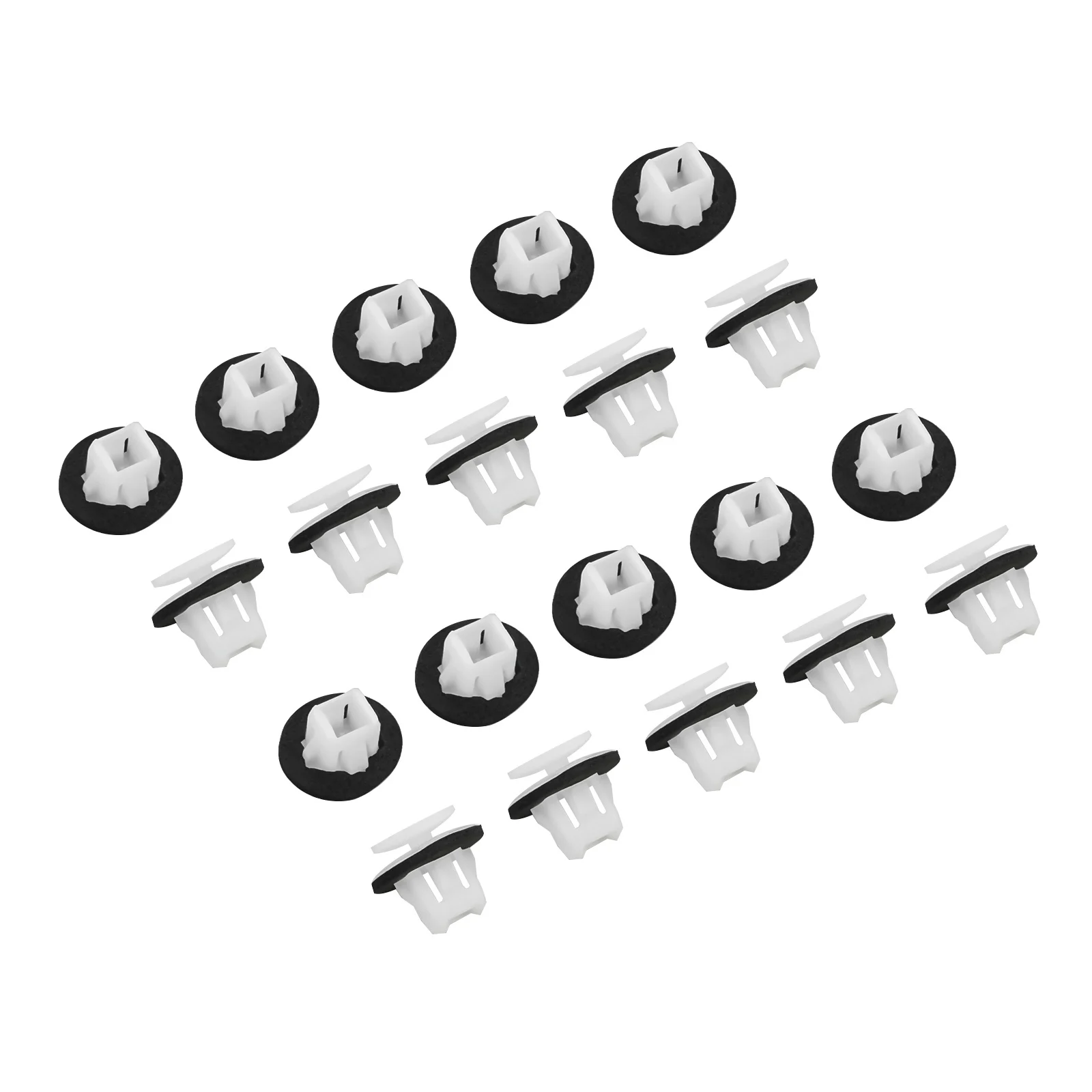 20 Clips De Garniture De Passage De Roue Pour Nissan X-Trail T31, Juke, Murano - Blancs Et Jaunes - 7