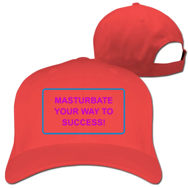 Masturate Your Way To Success бейсболка для мужчин и женщин Кепка для водителя грузовика модная Регулируемая Кепка - Цвет: 1-Red