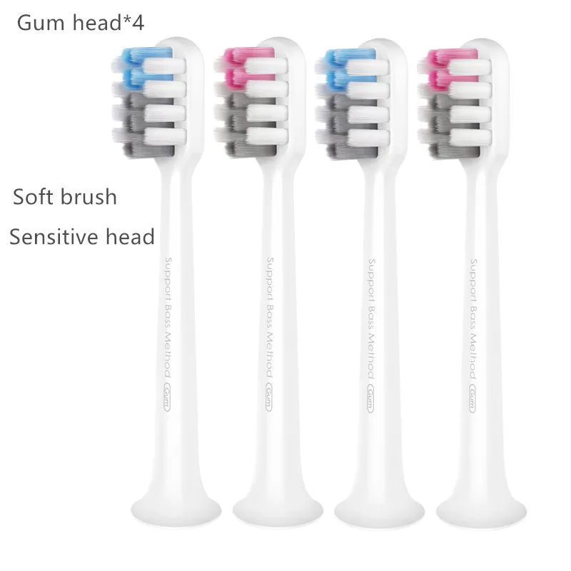 sensitive head X4 Xiaomi Mijia Doctor B кисть режимы эссенция звуковой электрический беспроводной USB перезаряжаемая зубная щетка IPX7 Водонепроницаемая с 2 головкой щетки - Цвет: sensitive head X4