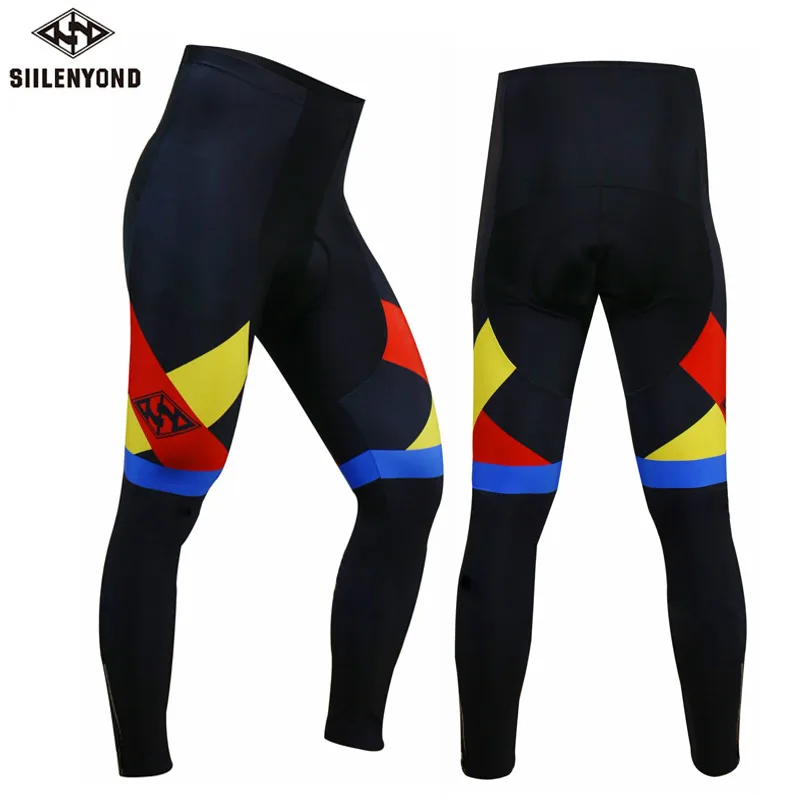 one piece pant Siilenyond, велосипедный длинный комбинезон, мужские теплые штаны, зима, термальный флис, 3D гелевая подкладка, велосипедный нагрудник, трико, Mtb, мужские, Ropa Ciclismo - Цвет: one piece pant