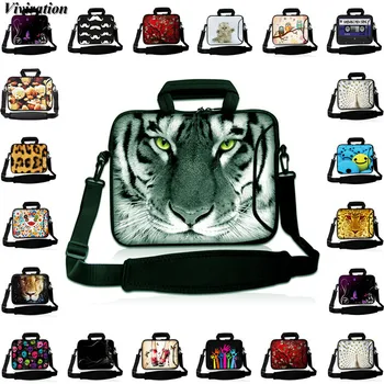 

Qi's Bag Trading Store Mens Messenger Laptop Bag 17.3 15.6 10 12 13 17 14 15 Briefcase Prints Shoulder Computer Notebook PC Case