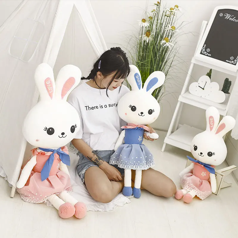 

New Style Creative gong zhu tu Plush Toys LOVE Rabbit Doll Hugging Rabbit Doll GIRL'S Heart Birthday Gift