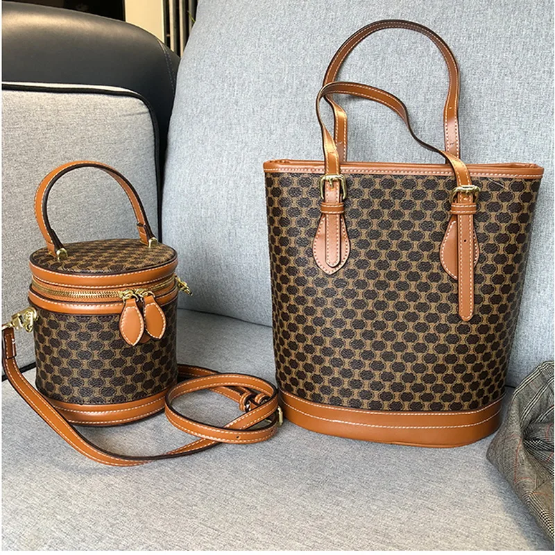 

Vintage Portable Drum Bag Luxury Design Women Leather Handbags Girls Female Envelope bag Large Causal Shoulder Bags Totes Brand