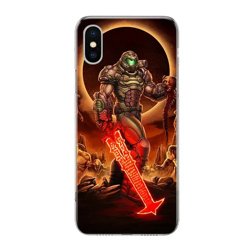 HOT GAME DOOM ETERNAL Phone Case For Apple Iphone 13 Pro Max 11 12 Mini SE 2020 X XS XR 8 7 Plus 6 6S 5 5S Cover Shell Coque