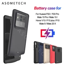 Чехол с зарядным устройством для huawei P20 mate 10 Pro 20X6000 мАч, беспроводной зарядный чехол s для Honor View 10, задняя крышка, чехол с внешним аккумулятором