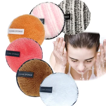 

Reusable Makeup Remover Microfiber Cloth Pads Face Towel Make-up Wipes Cloth Washable Cotton Pads Skin Care Cleansing Puff
