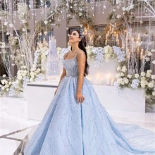 blue engagement dress