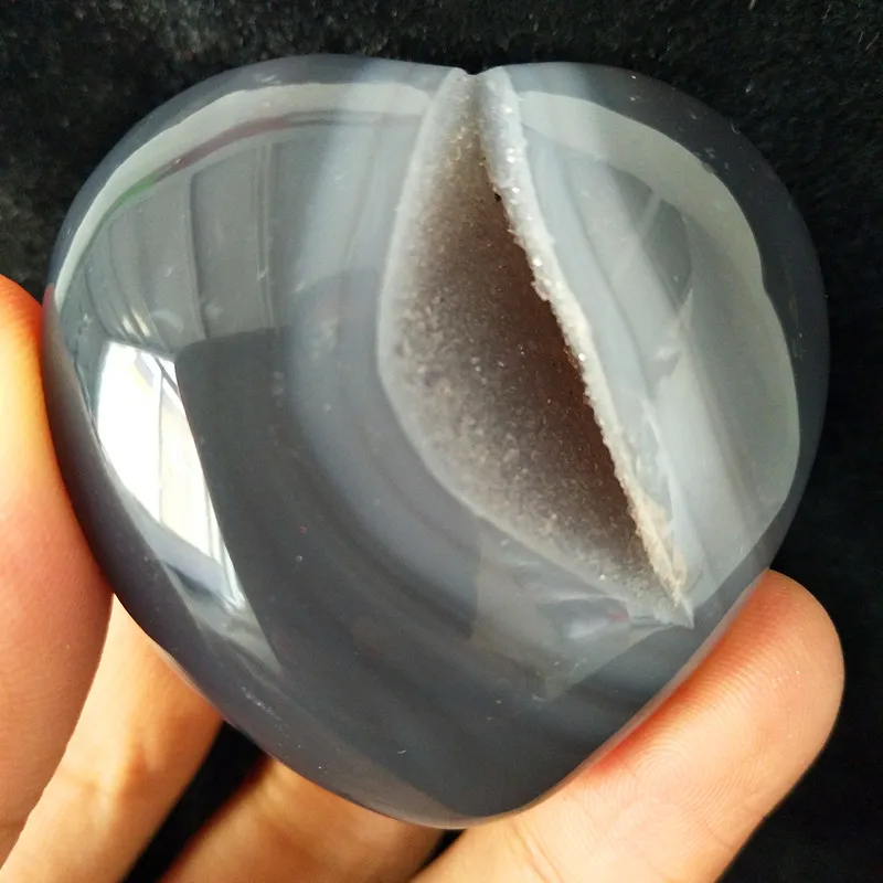 Натуральные камни и кристаллы cristal Сердце Агат Кристалл кластер домашний декор пальмовый камень очень красивый - Цвет: X2 16