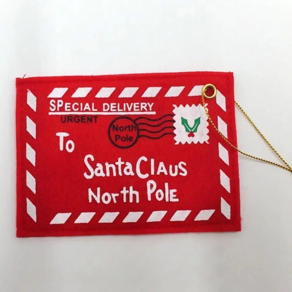 

Christmas Santa Letter Mail Envelope Greeting Cards Xmas Tree Hanging Decor Christmas Envelope Unique Gift