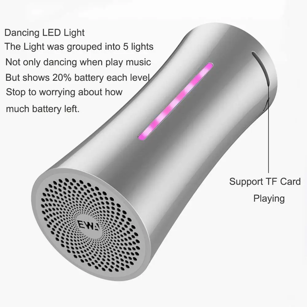 EWA A115 100 Hours+ Playback Time Bluetooth Portable Speaker Bass Radiator Small Dual Wireless Stereo(TWS) 66ft Wireless Range EWA A115 100 Hours+ Playback Time Bluetooth Portable Speaker Bass Radiator Small Dual Wireless Stereo(TWS) 66ft Wireless Range