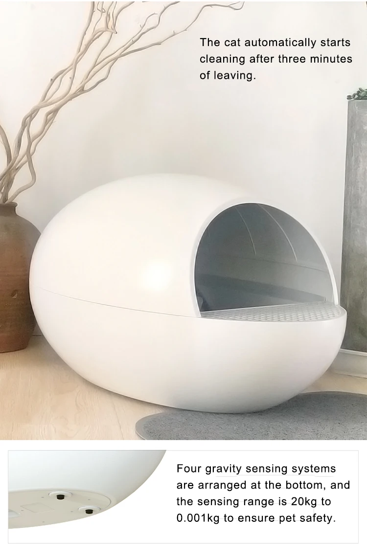 Автоматическая Закрытая Коробка для кошачьего туалета, большая самоочищающаяся песочница, Тренировочный Набор для кошек Inodoro Arenero Gato Cerrado, продукт для домашних животных 50MC76