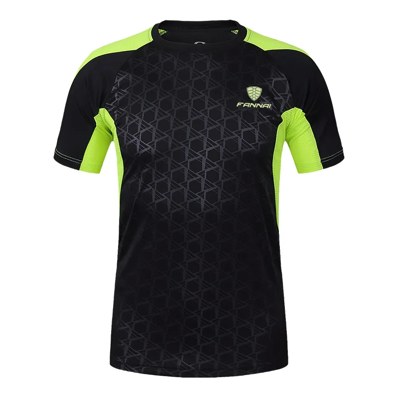 FANNAI Men T Shirt Sport Tops Tees Quick Dry Fitness Gym t shirt Short sleeve Men's Running Shirts Jerseys Sportswear Workout