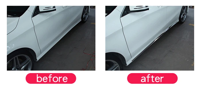For Mercedes-Benz W205 car stickers modified body stainless steel bright strip C-CLASS decorative body side trim accessories