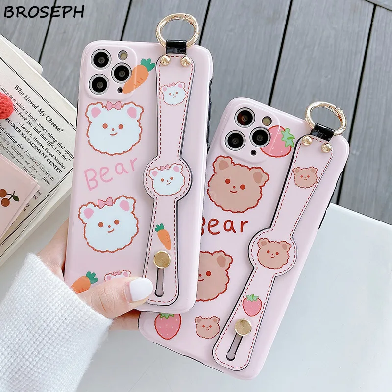 Camera Protection Phone Case For 11 Pro Max X XR Xs Soft TPU Cratoon Cute Bear Cover for iPhone 6 6s 7 8 plus SE 2020 |