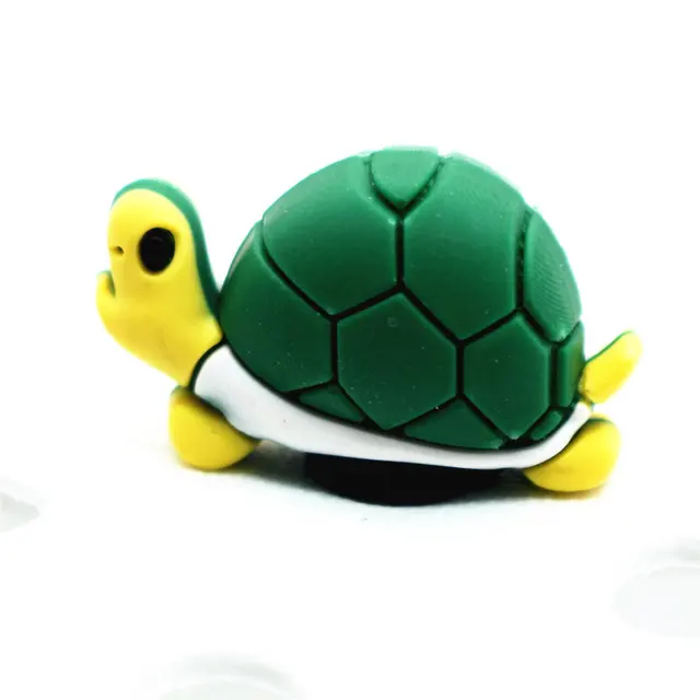 Novelty 3D Dragon Snake Garden Shoe Decoractions Cartoon Animals Style Croc Shoe Charm Accessories Give Your Child the Best Gift Tortoise 1 Pcs a Set