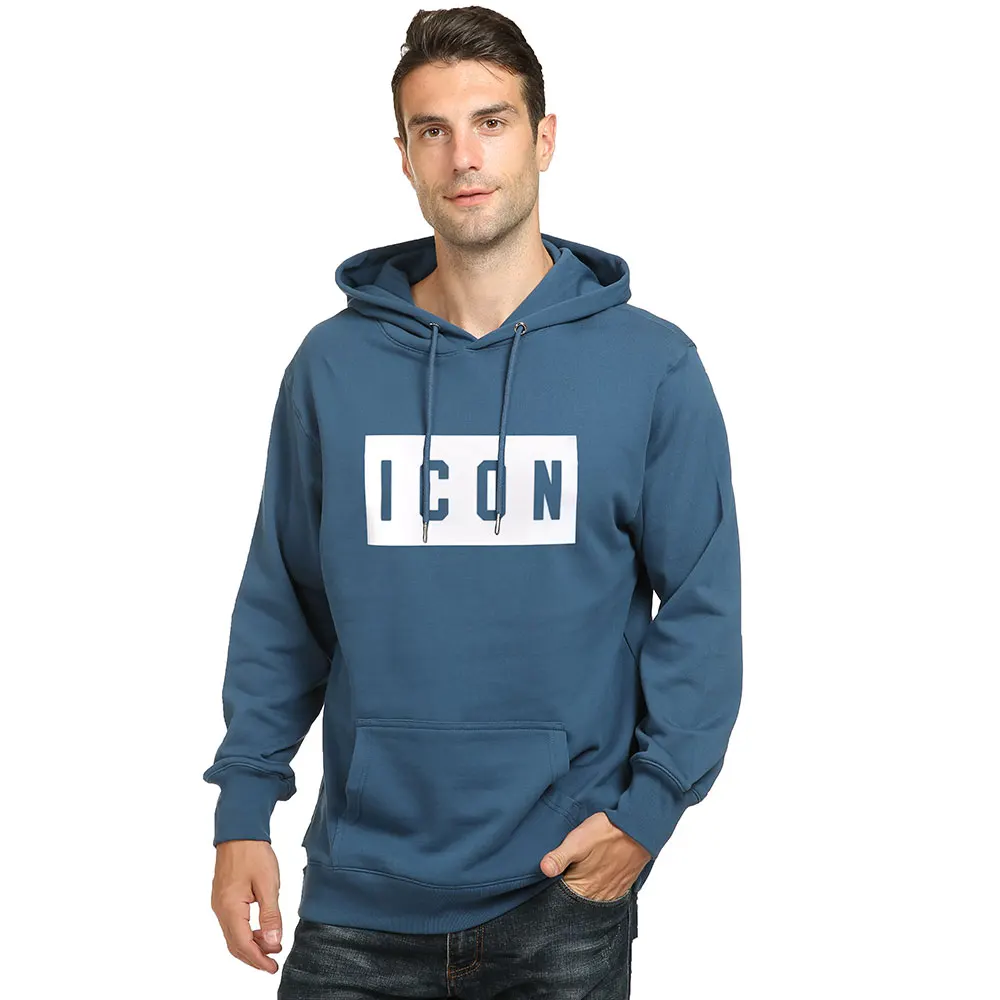 

DSQ2 brand winter Men's Hoodie 100% cotton casual long sleeve Unisex hoody warm ICON letter green Hoodie sweatshirt for men