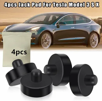 

4 Pcs Medium Jack Point Lift Lifting Pad Adapter Tool Non-Slip Pads Rubber For Tesla Model S Model X Model 3 Car Jack Pad