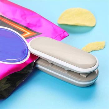 

TTLIFE Mini Bag Sealer 2 in 1 Heat Sealer and Cutter Snack Bag Resealer for Saving Freeze Vegetable Storage Battery Not Included