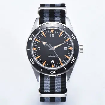 

Corgeut 41mm Mens Watch Sapphire Automatic Mechanical Luxury Brand Sport Waterproof 007 Watch Wristwatch Men Nylon Strap