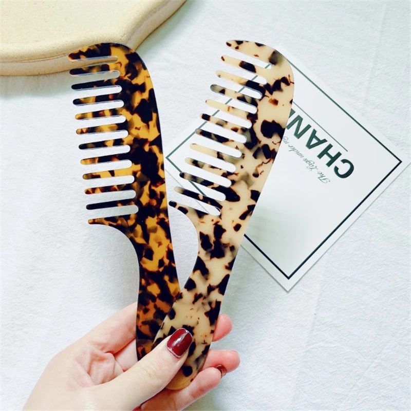 

New Acetate Hair Combs Colorful Hairdressing Comb Hair Brush For Women Girls Hair Styling Tool Anti-static For Women Girls