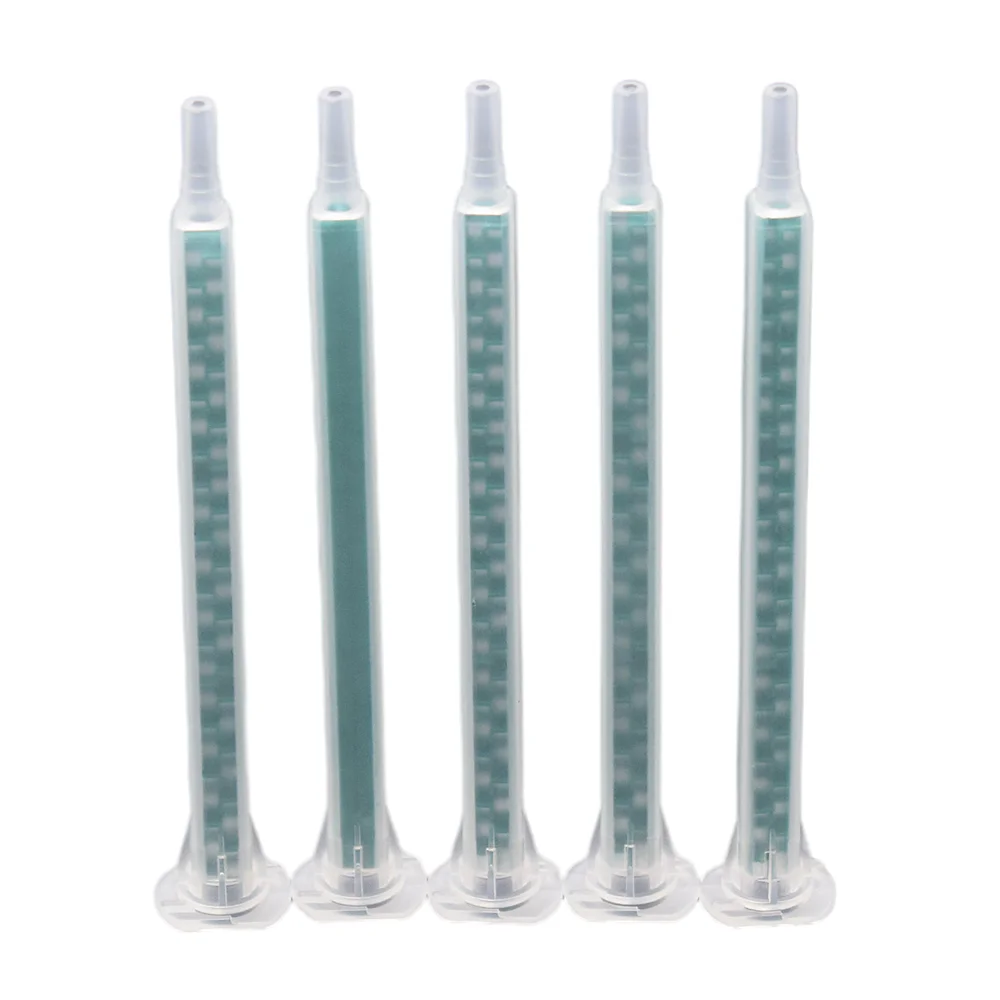 

5pc Static Mixing Nozzles AB Glue Resin Adhesive Mixing Mouth Tube 115mm Plastic Mixer Tools Set for AB Glue Gun Caulking Guns