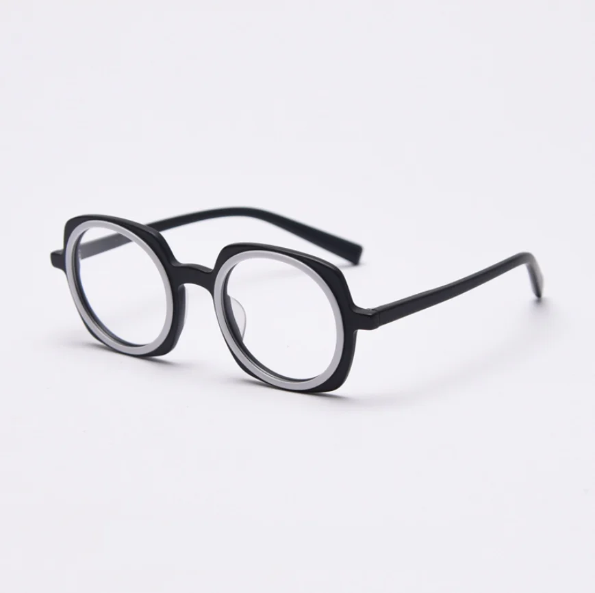 Kim Round Upscale Acetate Optical Glasses Frame – Fomoloo