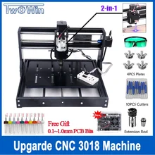 15W Placa de Controle Atualizado DIY CNC 3020 Máquina de Gravura do Router Madeira Cortador Laser Gravadora GRBL Controle Com Controle Offline