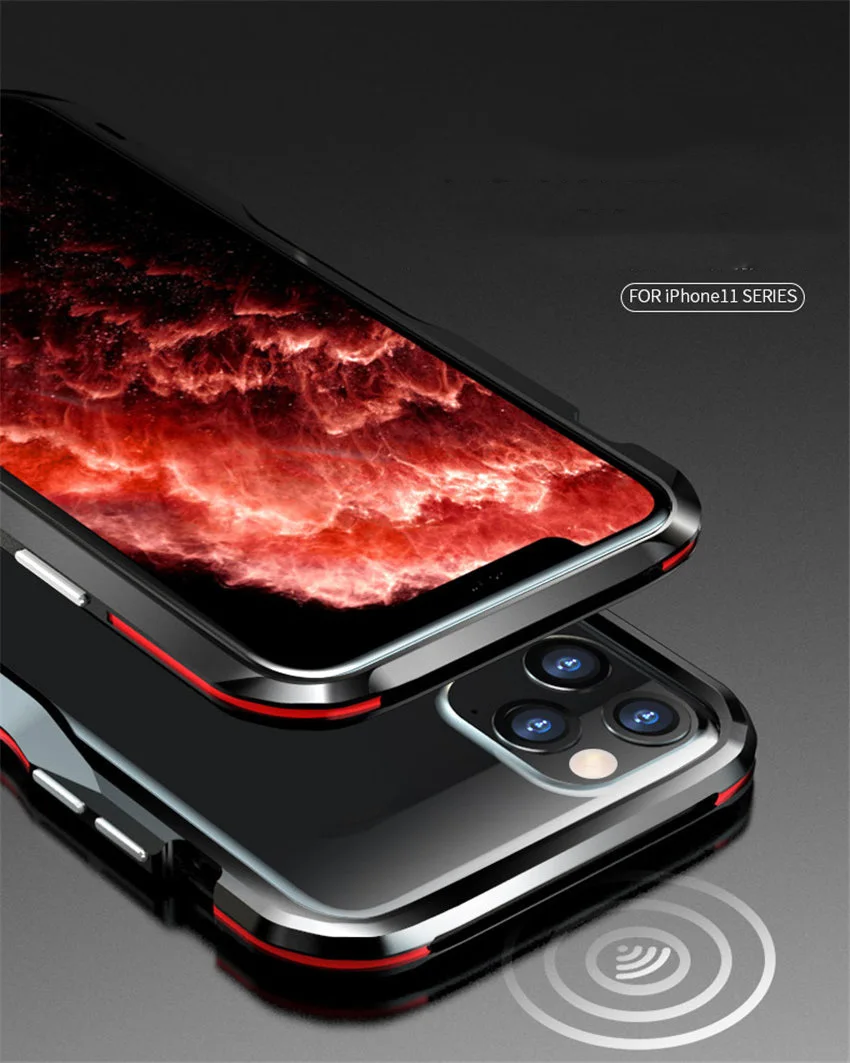 Для iPhone 11 Pro iPhone 11 чехол жесткий алюминиевый бампер чехол для iPhone 11 Pro Max Телефон Ультра тонкий металлический каркас чехол
