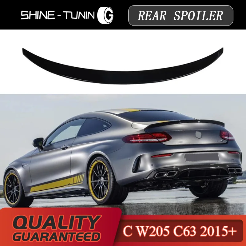 

Rear Spoiler Suitable for mercedes C Class W205 C63 c450 sport aero wing trunk spoiler C180 C200 C220D C250 C300 C43 c450 2015+