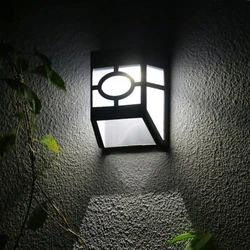 Applique murale LED solaire d'extérieur, imperméable, avec contrôle intelligent, luminaire décoratif de paysage, idéal pour un jardin, une clôture ou une cour 
