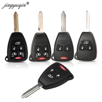 Keyforkess 3/4/5/6 pulsante telecomando Fob Car Key Case Shell per Dodge Dakota Durango caricabatterie Jeep Grand Cherokee Chrysler 300 Town