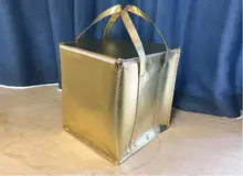  Non-woven Big Cooler Bag Foldable Large Insulated Bag Portable Cooler Box Food Packing Container Lunch Bags Thermal Ice Pack 