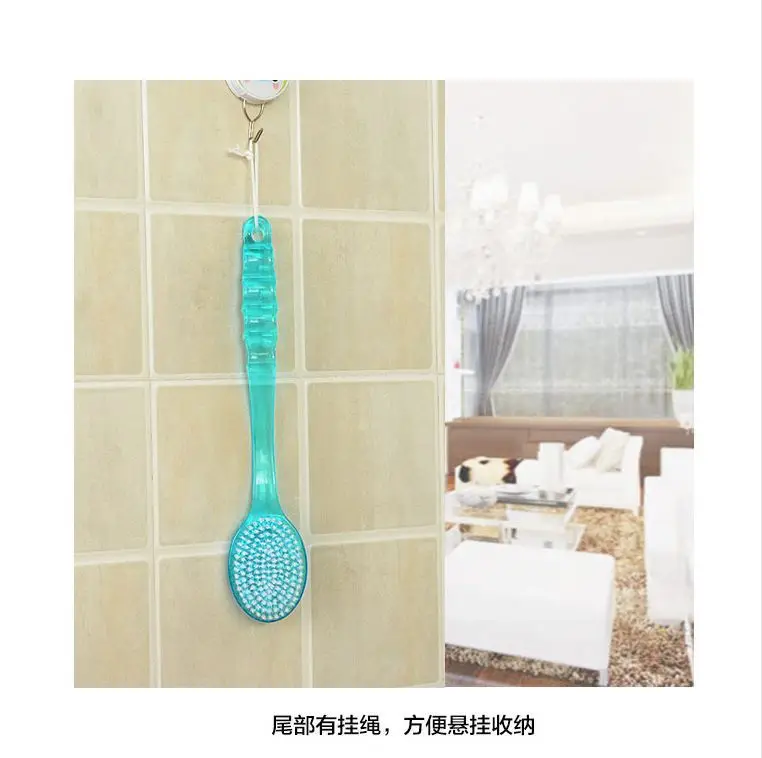 Back Rubbing Bath Brush Soft Bristle Bath Brush Long Handle Massage Bath Brush Bath Back Rubber Cleaning Bath Brush