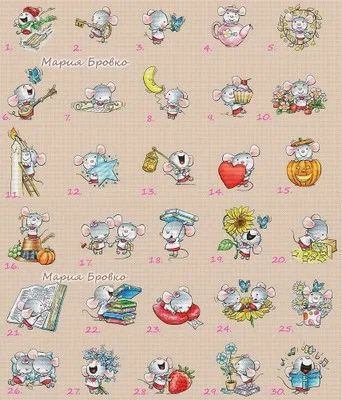 

Little Pirate Counted Cross Stitch Kit Cross stitch RS cotton with cross stitch Lovely little mouse