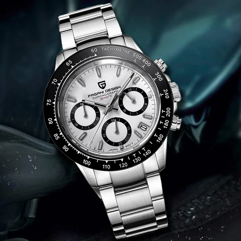 

2020 New PAGANI DESIGN Men's Quartz Watch Luxury Watch Men Stainless steel Wrist Watch For Men Chronograph Relogio Masculino