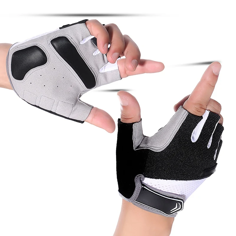 Перчатки для велоспорта OutdoorHalf Finger, спортивные перчатки для езды на велосипеде, мягкие перчатки без пальцев, Мотоциклетные Перчатки для фитнеса, тренировочные велосипедные перчатки