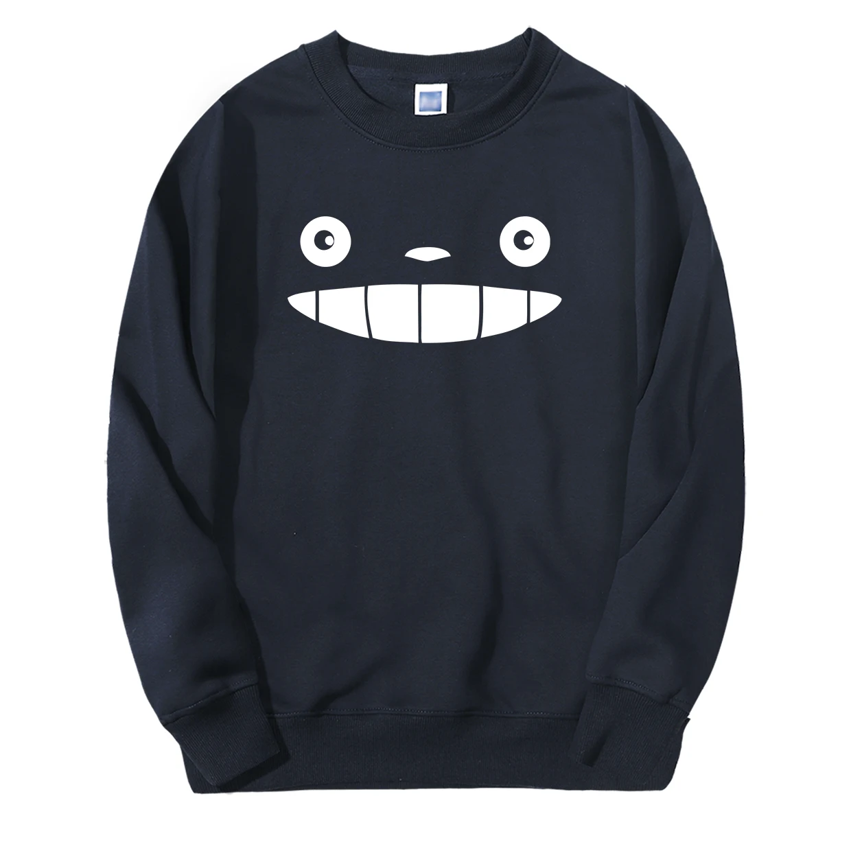 Tonari No Totoro Harajuku мужские толстовки осень зима теплый флис с капюшоном Япония Аниме свободный крой модная верхняя одежда - Color: Dark Blue 5