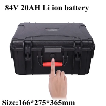 

High Capacity 84v 20Ah Li-ion Battery Pack 85.1v 30A BMS for Inverter Solar Energy EV Power Supply Motorhome 2500W+ 5A Charger