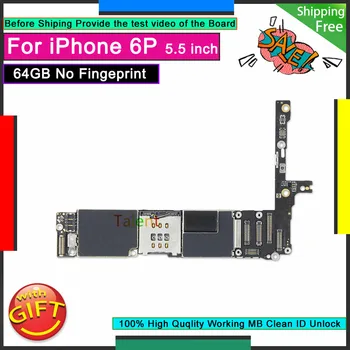 

For IPhone 6P 6 Plus Motherboard 64GB Without Touch ID Unlocked Disassembly Mainboard Good Working Logic Board Tested Functions