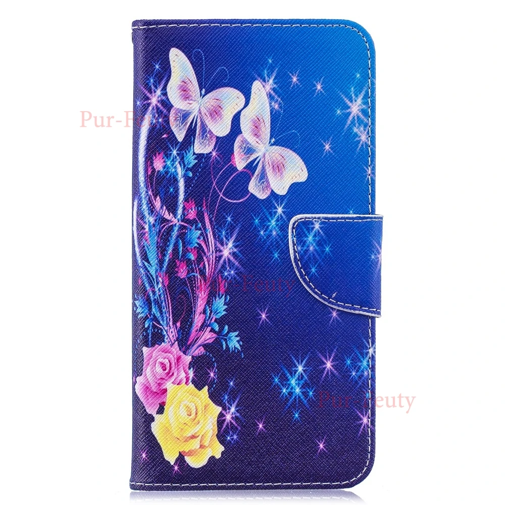 Чехол на Huawei Y7 DUB LX1 LX2 L22 кожаный флип-бумажник с подставкой Магнитный мультяшный Модный чехол для телефона Huawei Y7 Y 7