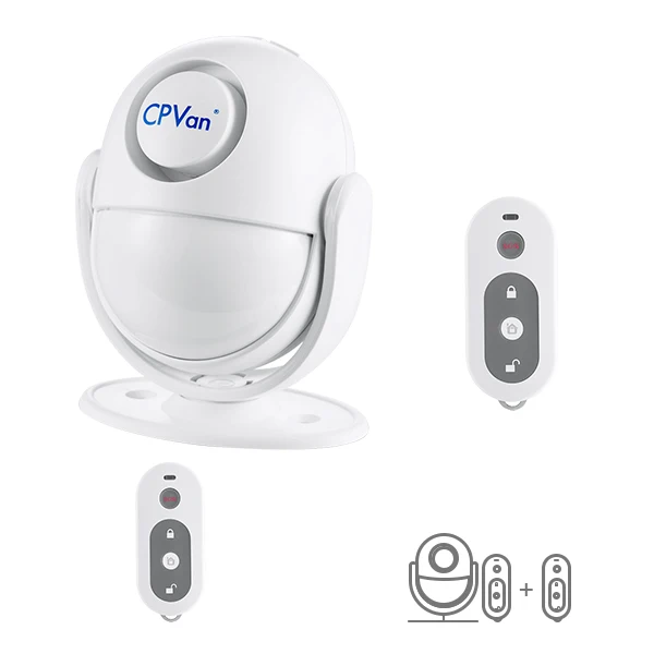 Add Remote control CPVan датчик движения беспроводной инфракрасный DIY PIR детектор движения домашняя охранная система 125 дб сирена датчик движения - Цвет: Add Remote control
