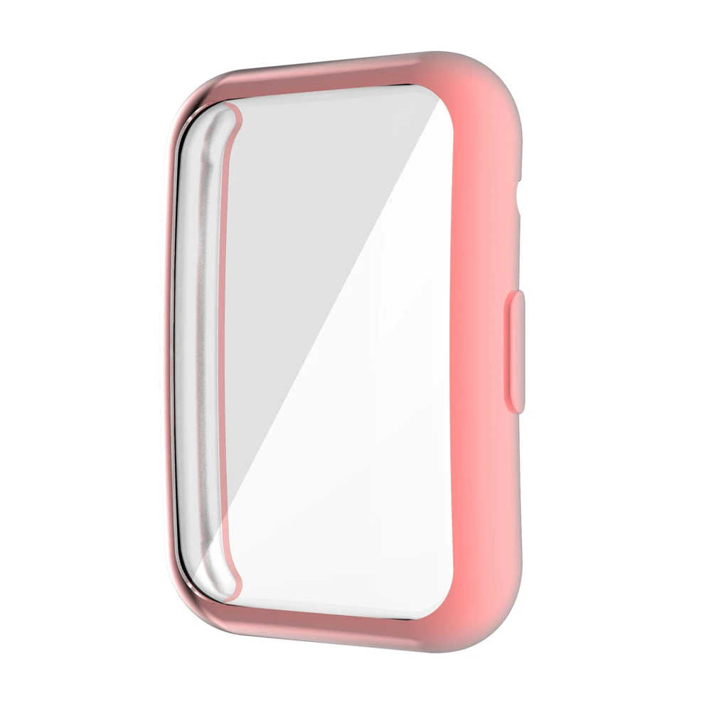 TPU Protective Watch Case Cover with Full Screen Glass