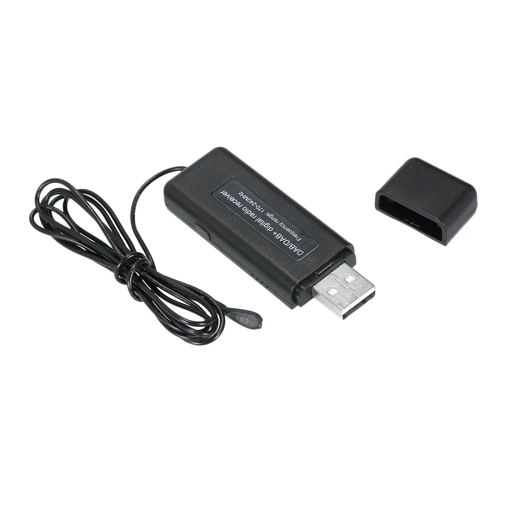 Usb-ключ DAB/DAB+ радиоприемник черный пластиковый материал радиоприемник