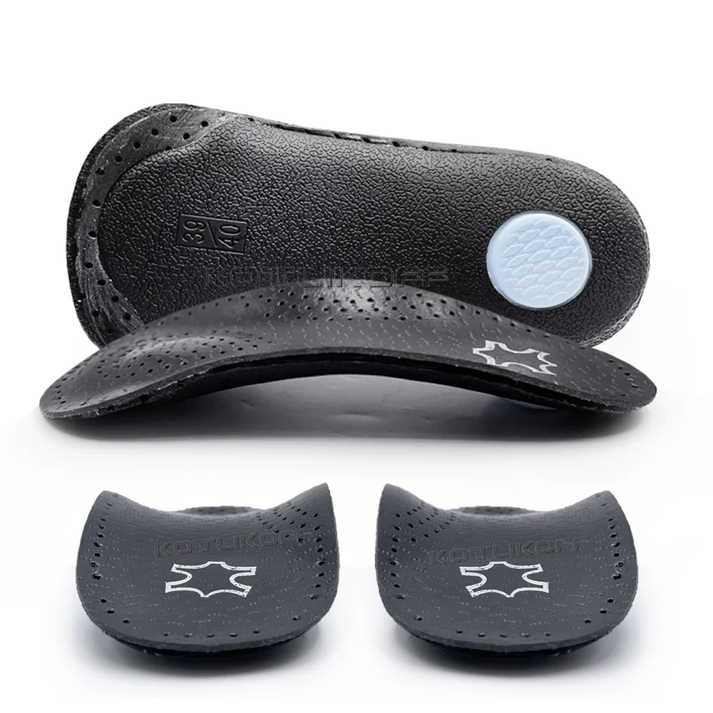 Orhopedic Shoe Sole Insoles For Men/Women Relief Pain Cushion Fla Fee Arch Suppor Breahable Leaher Half Pads_voghion.com