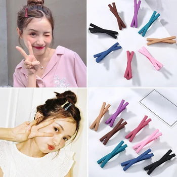 

Fashion Women Girls Candy Color Matte Hair Clip BB Hairpins Metal Barrettes Styling Tools Hair Accessories for Daily Life