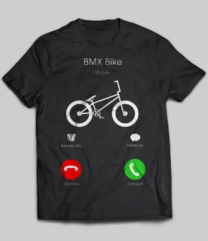 

Bmx Bike Mobile Remind Me Message Decline Accept T-Shirt Men's Short Sleeve T-Shirt