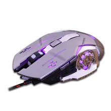 OMESHIN игровая мышь 6D 4000 dpi Регулируемая Проводная оптическая светодиодный компьютерная игровая мышь USB кабель мышь для ноутбука