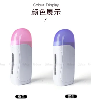 

1PCS X 100ML Portable epilator Roll /Refillable Roll On Depilatory Heater Hot Wax Cartridge For Hair Removal For Depilation