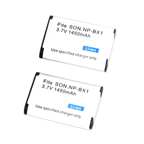 Сменная батарея(2-Pack) и ЖК быстрое двойное зарядное устройство для sony NP-BX1, NP-BX1/M8 и sony Cyber-shot DSC-HX50V, DSC-HX300, DSC